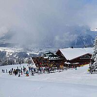 Apfel im Schnee